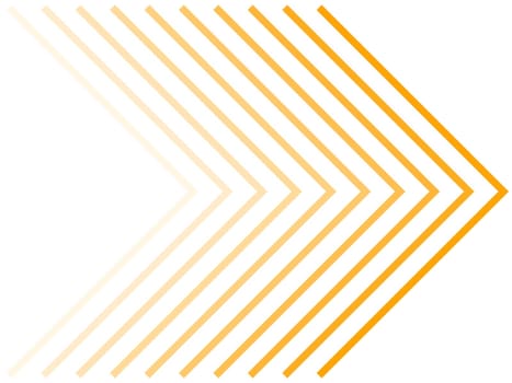 Direction right: Orange banner arrow