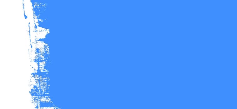 Blue banner with hand painted grunge edge