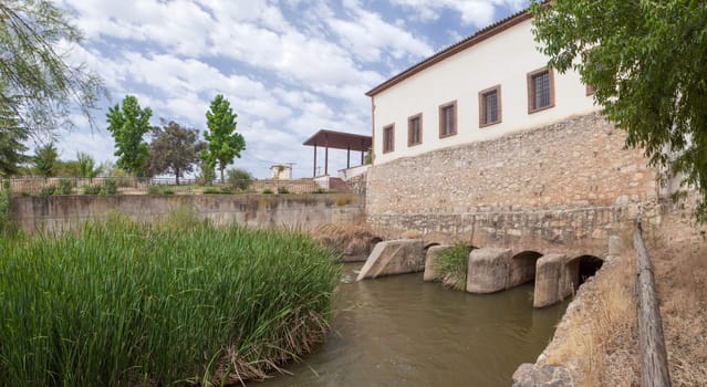 Fabrica de la Luz building, former Power Supply Plant now hosting El Berrocal Visitors Center, Merida, Spain