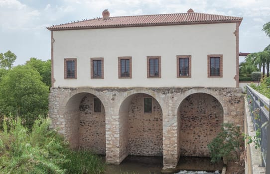Fabrica de la Luz building, former Power Supply Plant now hosting El Berrocal Visitors Center, Merida, Spain