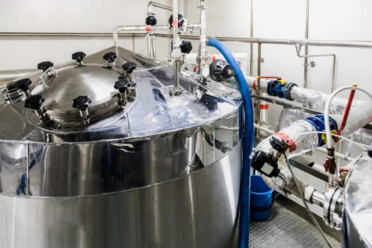 Water boiler or tank on pharmaceutical industry or chemical plant