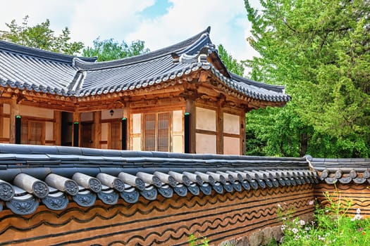 Traditional korean architecture old building or house in South Korea