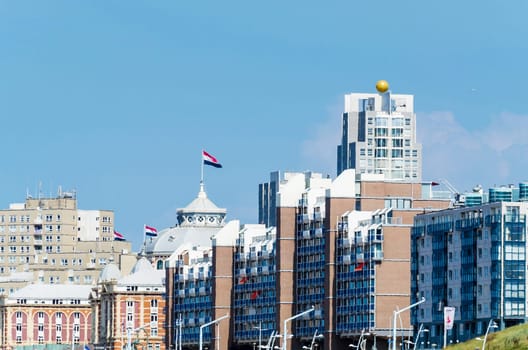 The beautiful skyline of the beautiful Dutch town of Schevenigen.