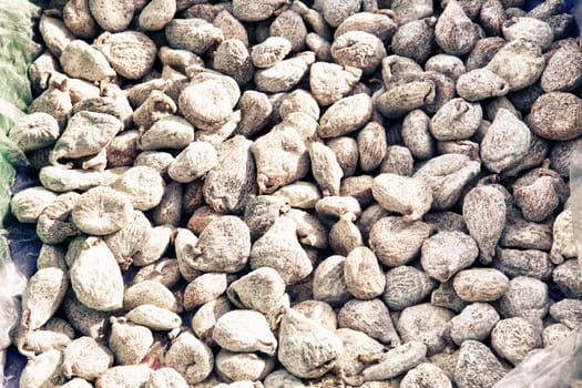 Box of dried figs coated in sugar, Montanchez, Spain