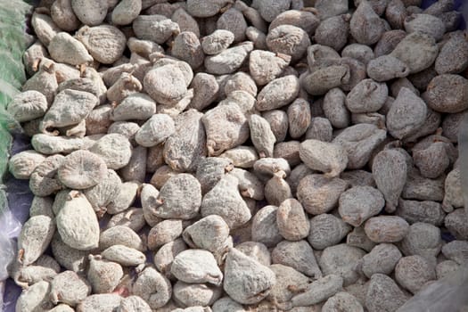 Box of dried figs coated in sugar, Montanchez, Spain