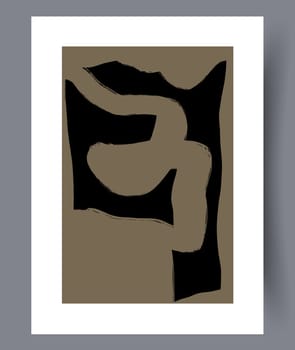 Abstract modern printable art wall posters. Bundle of abstractionism creative banners and artworks for print. Vector illustration.