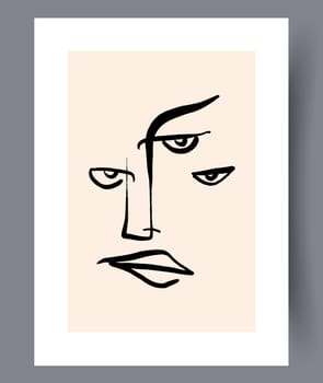 Abstract modern printable art wall posters. Bundle of abstractionism creative banners and artworks for print. Vector illustration.