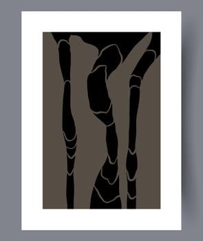 Abstract modern printable art wall posters. Bundle of abstractionism creative banners and artworks for print. Vector illustration.