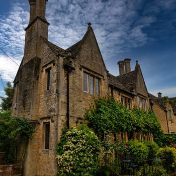 Vintage architecture of Cotswolds area - Bourton-on-the-Water, Gloucestershire, United Kingdom