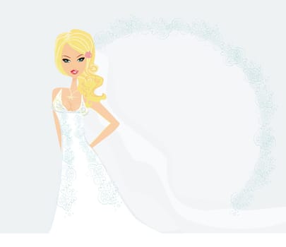 Beautiful bride card