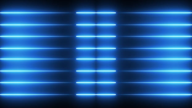 Neon lights motion. Computer generated 3d render