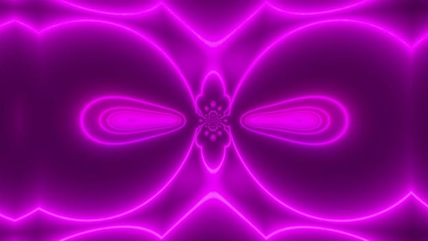 Purple neon lights. Computer generated 3d render