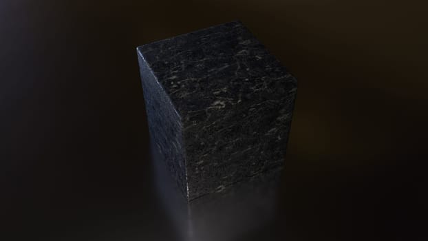 Black murble stone. Computer generated 3d render