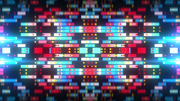 Technology abstract background with squares. Computer generated 3d render