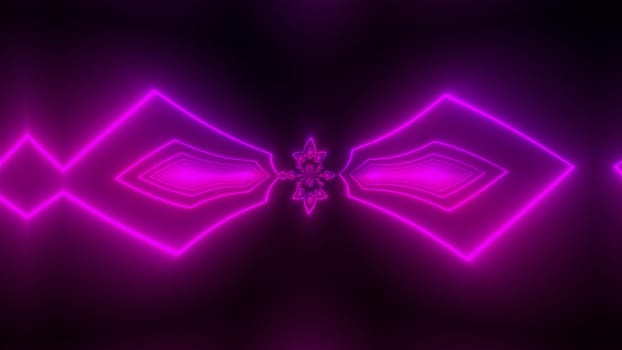 Purple neon lights. Computer generated 3d render