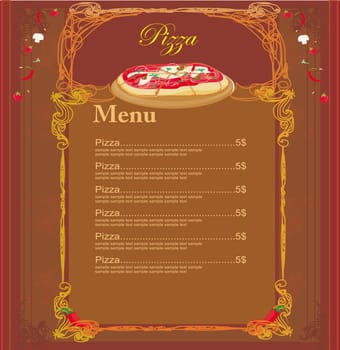 Pizza Menu Template