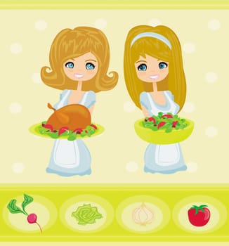 Beautiful Waitress - set