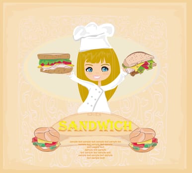 Template designs of fast food menu