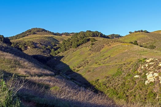 Quiet Hills on the Coast of California in the Pismo Preserve