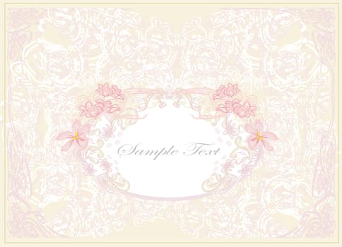 vintage floral frame