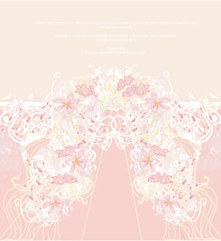 invitation floral card