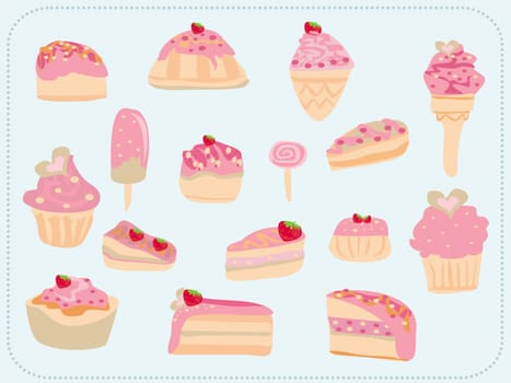 sweet dessert background