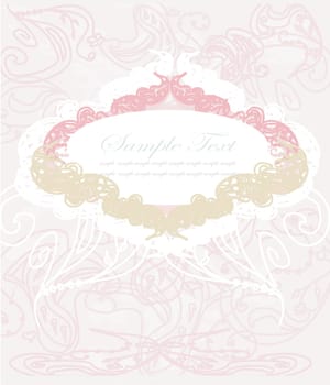 romantic vintage invitation