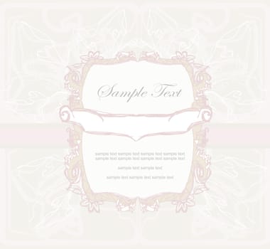 romantic vintage invitation