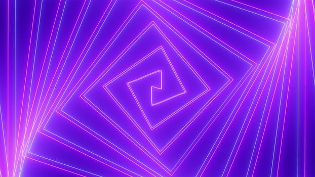 Spiral neon. Computer generated 3d render