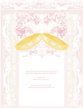 wedding Invitation card with rings