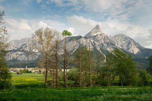 Germany's highest mountain, Zugspitze and its ridge,  Northern Limestone Alps
