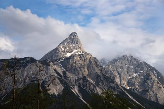 Germany's highest mountain, Zugspitze and its ridge,  Northern Limestone Alps