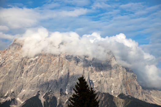 Germany's highest mountain, Zugspitze and its ridge,  Northern Limestone Alps