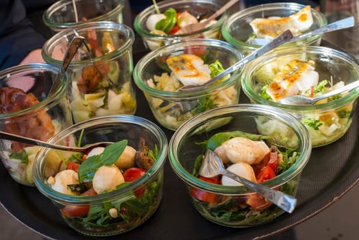 flying buttet - some salad bowls