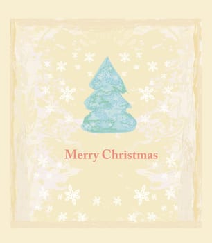 Abstract christmas tree card