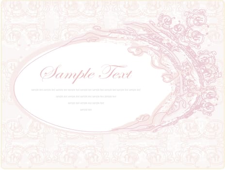 wedding invitation floral frame