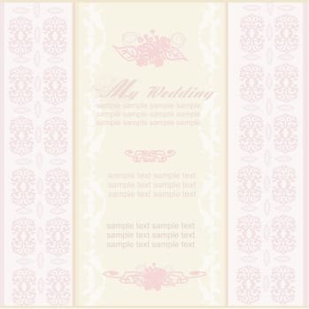 elegant wedding invitation