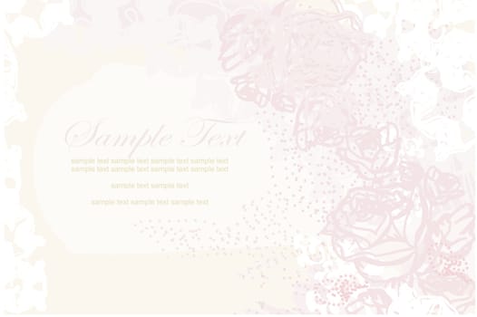 floral invitation card