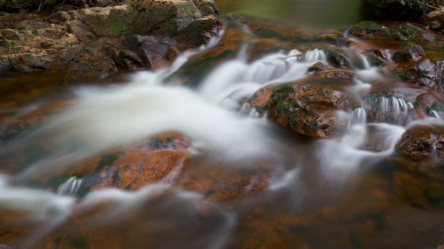 the river Ilse at Ilsenburg at the foot of the Brocken in the Harz National Park in Germany