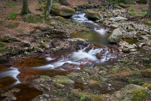 the river Ilse at Ilsenburg at the foot of the Brocken in the Harz National Park in Germany