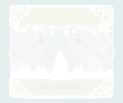 Abstract christmas tree card