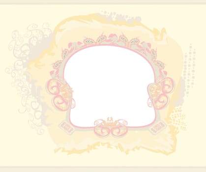 abstract invitation frame card