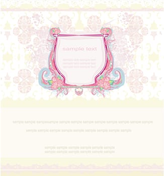 elegant floral invitation card