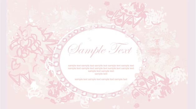 elegant abstract vintage frame invitation
