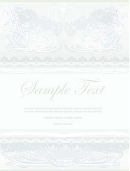 elegant abstract vintage frame invitation