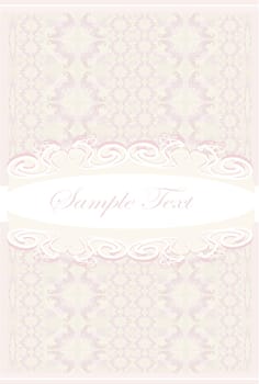 elegant abstract vintage frame invitation card