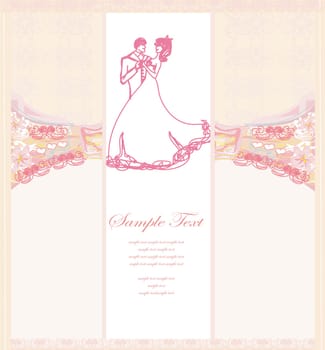 Ballroom wedding couple dancers - invitation