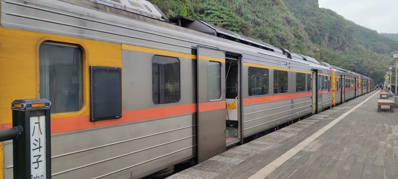 The Nice view of Badouzi Station, Keelung, Taiwan
