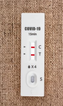 Covid 19 self test shows positive infection