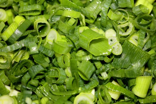 Chopped scallions green onion catering macro background modern high quality prints
